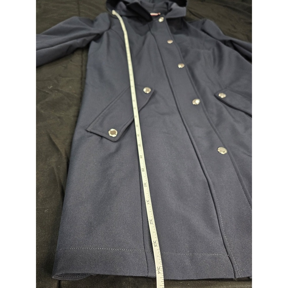 Tommy Hilfiger Women's Navy Blue Hooded Trench Coat Jacket S Small Removable... - Picture 5 of 11